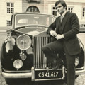 Kim Weiss with his Rolls-Royce Silver Wraith (1972).