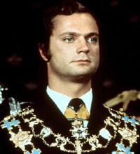 Swedish crown prince Carl Gustav (1973).